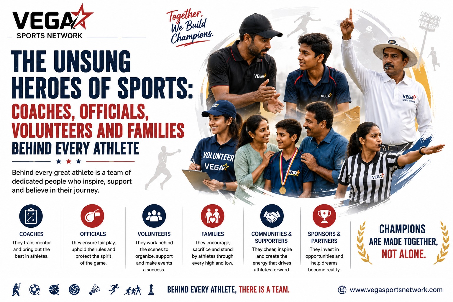 The Unsung Heroes of Sports: Coaches, Officials, Volunteers and Families Behind Every Athlete
